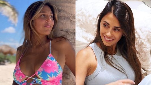 Antonela Roccuzzo sorprendió en el Mundial luciendo las microbikinis de la hermana de Lionel Messi