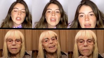 Tras recuperarse del Covid, Claudia Villafañe reapareció en un live con Dalma Maradona: La pasé bien