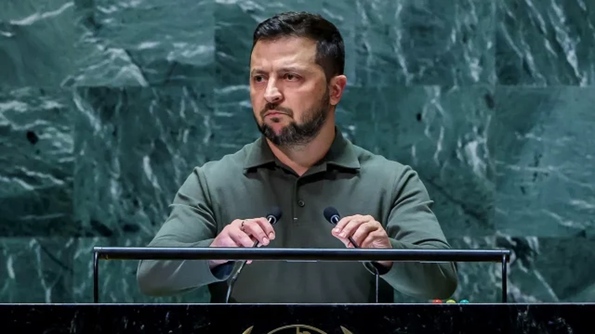 ONU: Zelenski se cruzó con un funcionario de Putin y acusó a Rusia por una guerra criminal contra Ucrania.&nbsp;