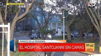Alarma en el Hospital Santojanni, sin camas de UTI para pacientes graves