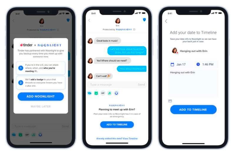 Tinder habilita un botón de pánico para su aplicación