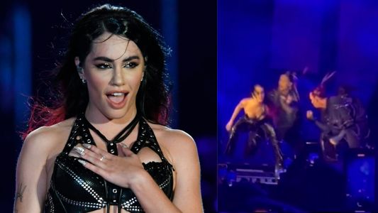 El accidente de Lali Espósito en medio de su concierto en la cancha de Vélez: se le escapó una lola