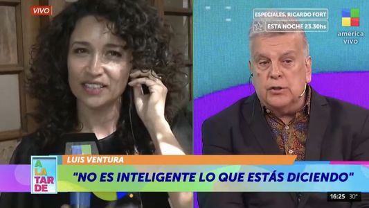 El duro cara a cara entre Julia Mengolini y Luis Ventura por los Premios Martín Fierro