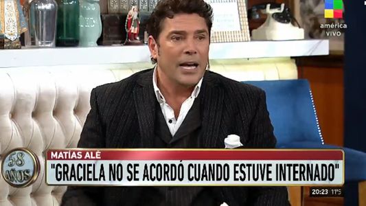 Matías Alé a Graciela Alfano: No se acordó cuando...
