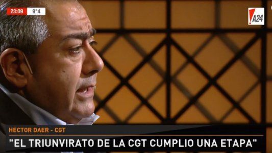 Daer despidió al triunvirato de la CGT porque cumplió una etapa y dijo que buscan una conducción unificada