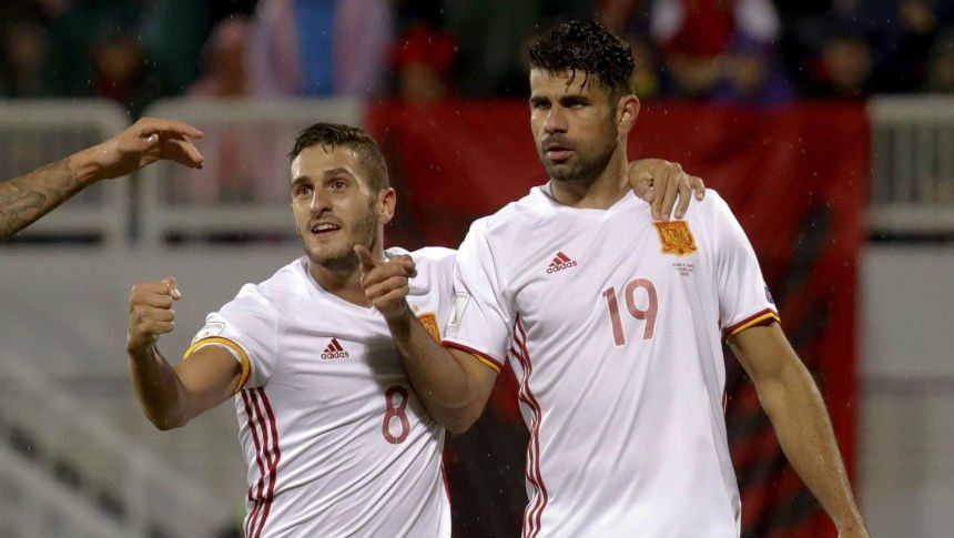 Diego Costa fabricó un golazo para España