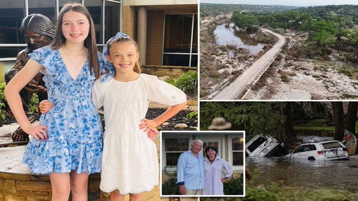  La familia Harper, otro símbolo de la tragedia en Texas. Se salvaron los padres, Sus dos hijas murieron y los abuelos está desaparecidos(Foto: Gentileza FOX)