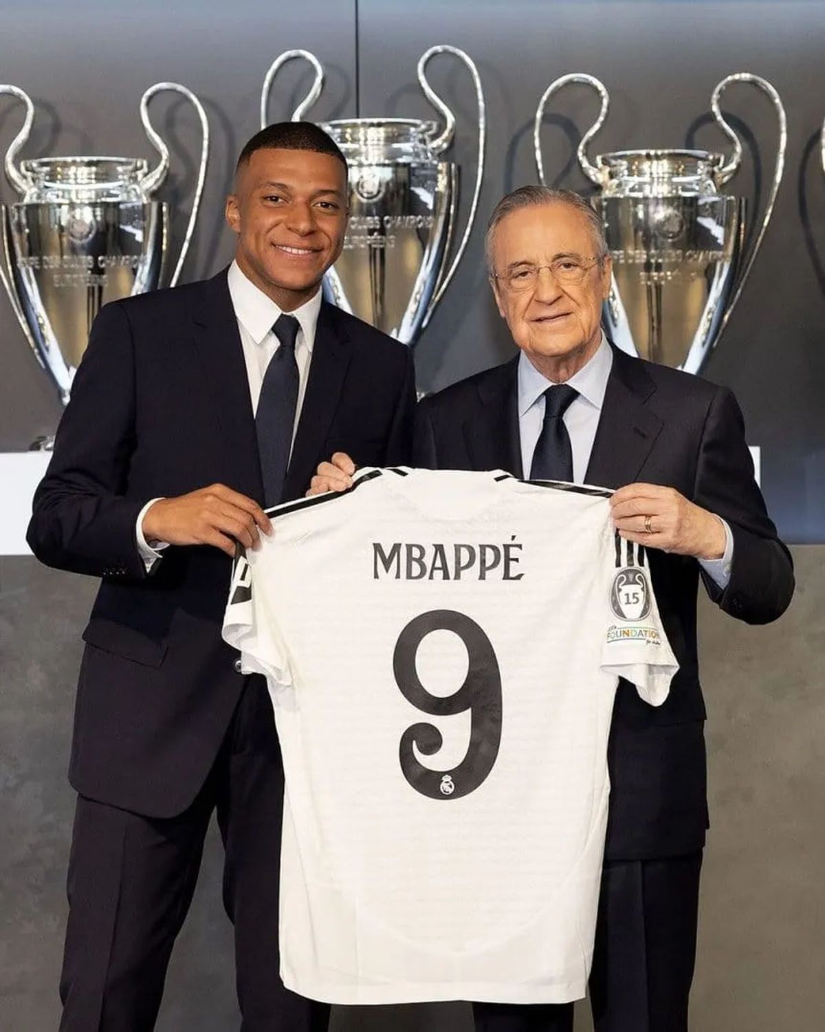 La presentación de Mbappé en el Real Madrid