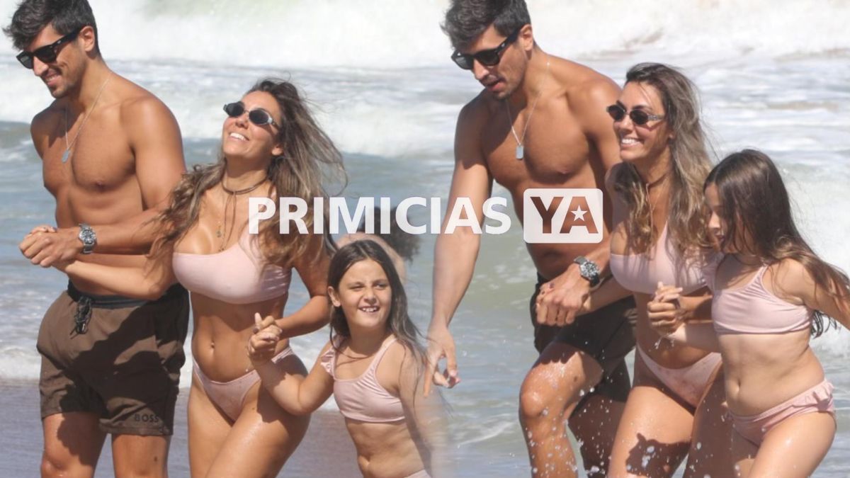 Las fotos de Floppy Tesouro con su nuevo novio y su hija Moorea en las playas de Punta del Este