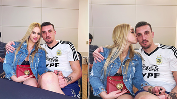 La esposa de Franco Armani lo visitó y le dio aliento antes del partido con Paraguay