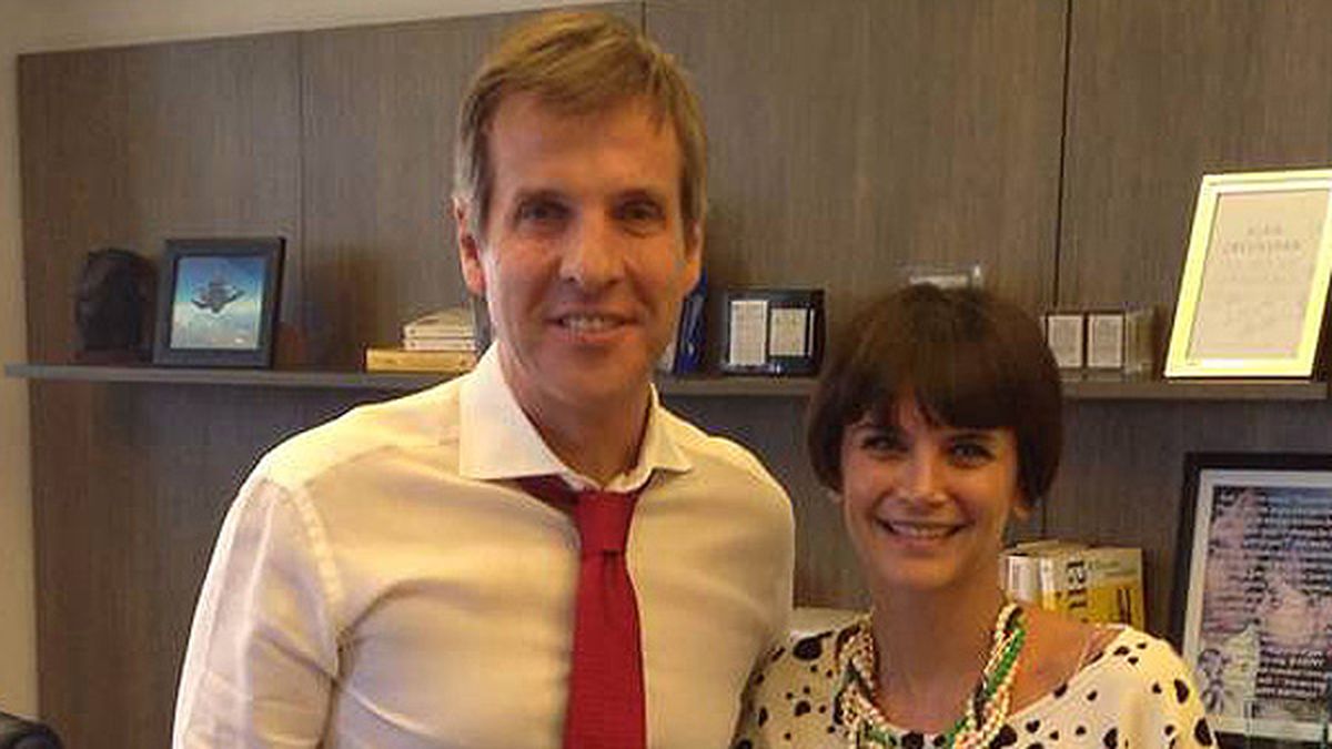 Amalia, el dia de la entrevista a Redrado.