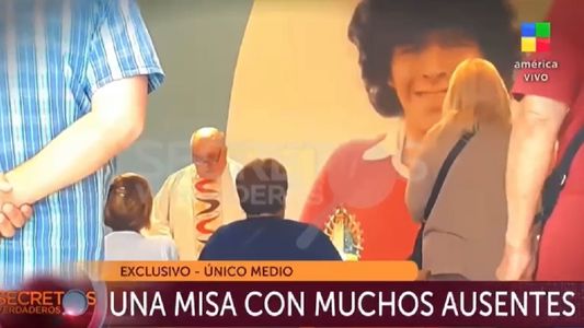 Diego Maradona: las imágenes de la misa secreta a dos años de su muerte