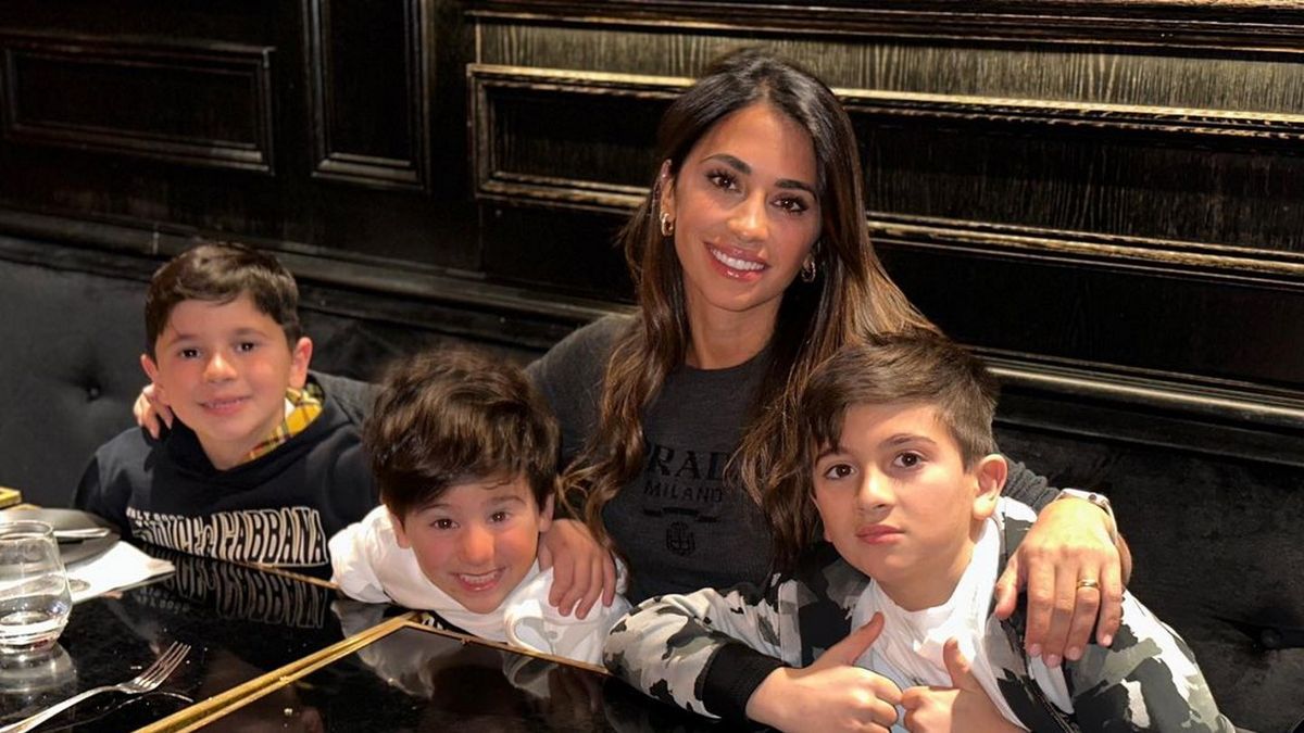 Antonela Roccuzzo y una reacción muy especial con su hijo mayor, Thiago Messi
