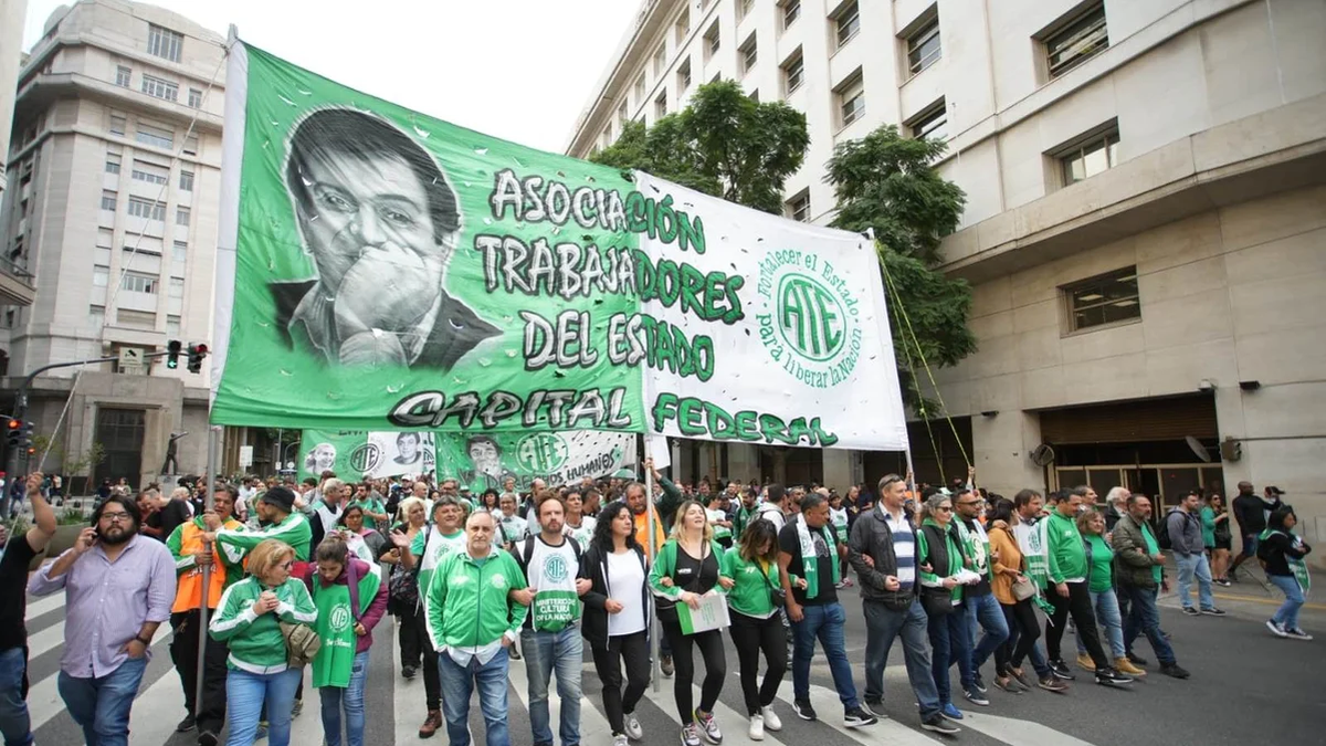 La Asociación de Trabajadores del Estado marchará contra la Ley Bases. (Foto: NA)