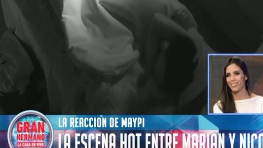 Gran Hermano 2015:  Maypi y su reacción al ver a Marian y Nico juntos