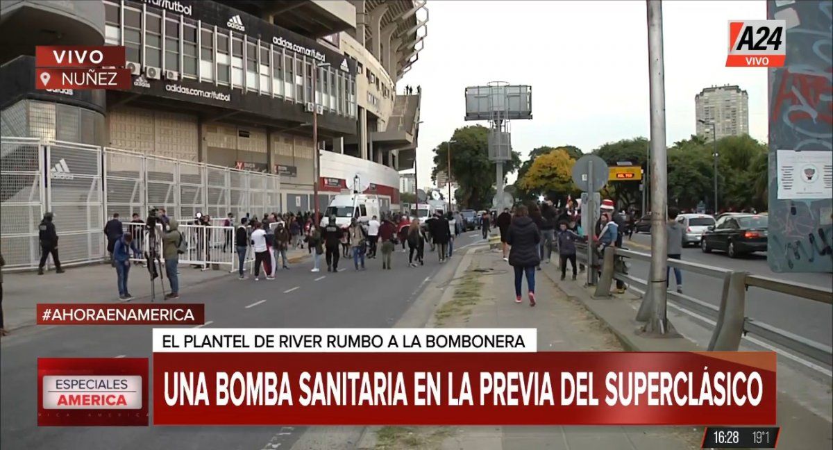 River enfrenta a Boca pese a haber tenido 15 jugadores contafiados de Covid-19.