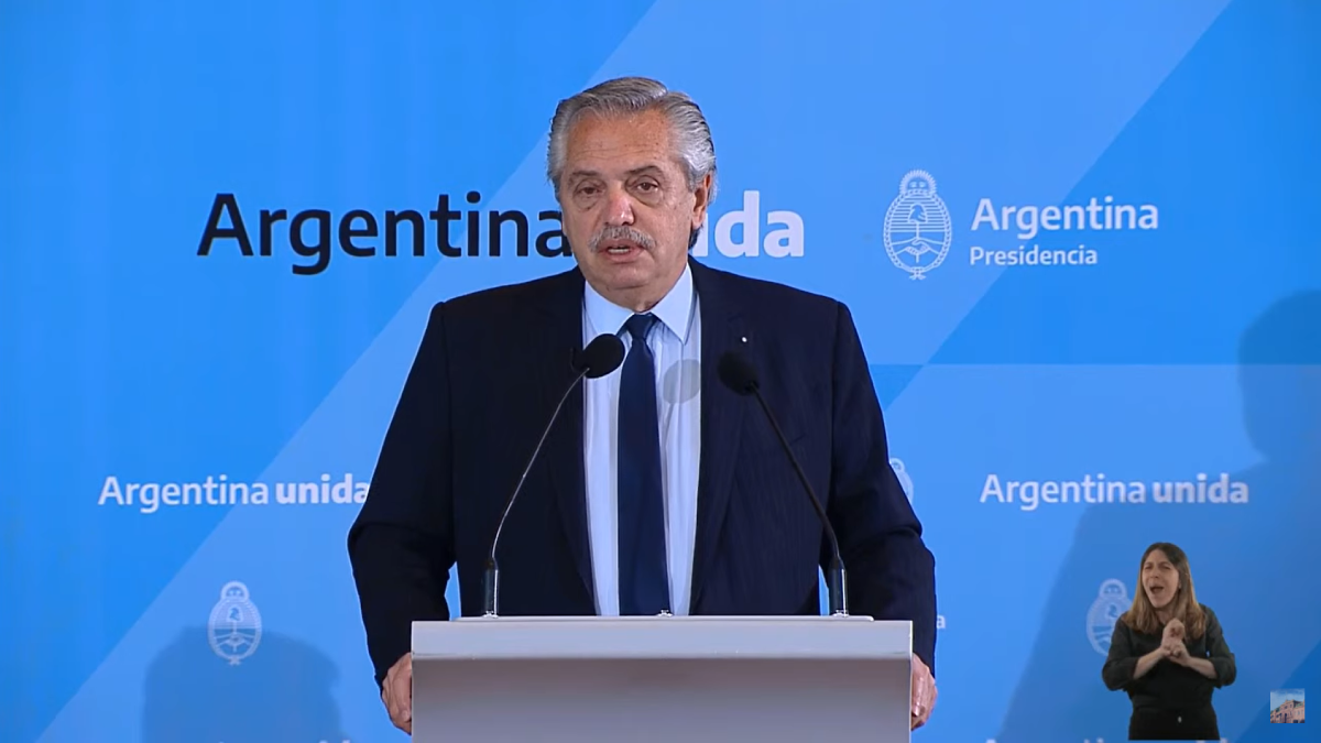 Alberto Fernández en el Consejo de Seguridad Interior 2022.