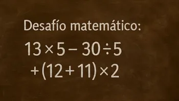 Desafío matemático: ¿en cuánto tiempo lográs resolverlo?