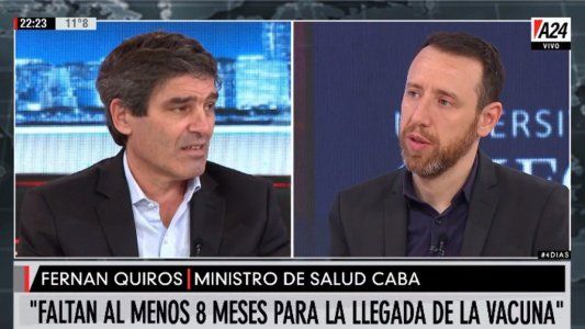 Quirós aseguró que faltan entre 5 y 8 meses para que la vacuna llegue al país