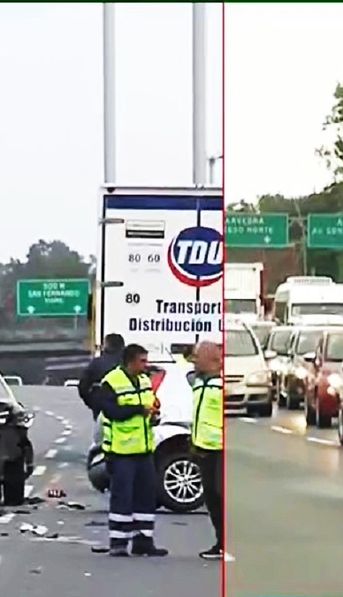 Mañana complicada para el tránsito con choques en la General Paz y la Panamericana