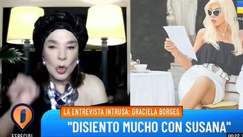 graciela borges aclaro si esta peleada o no con susana gimenez