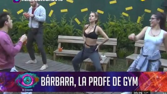 Bárbara de Gran Hermano animó una clase de gym