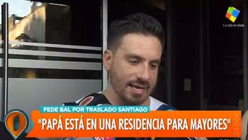 Federico Bal habló de la nueva etapa de recuperación de su padre Santiago en un geriátrico