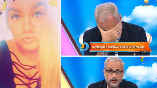 La reacción de Morena Rial después del llanto de su papá al aire