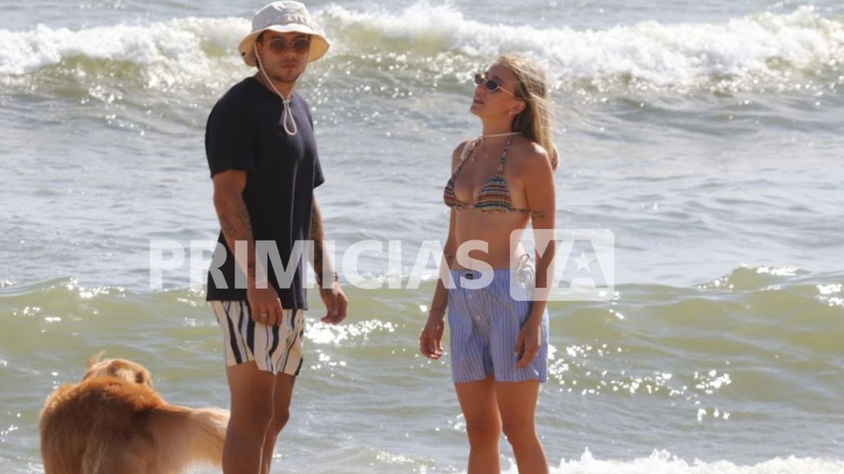 Las fotos de las vacaciones de Morena Beltrán y Lucas Blondel en Punta del Este: sol, mar y mates