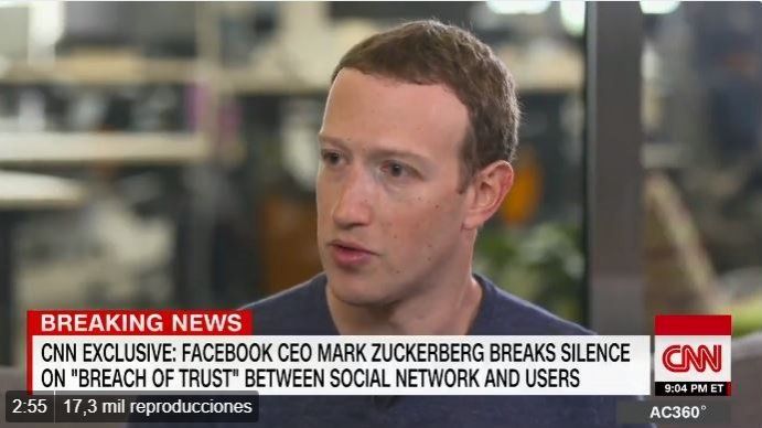 Mark Zuckerberg deberá ir al Congreso de los Estados Unidos a declarar por el escándalo de Facebook