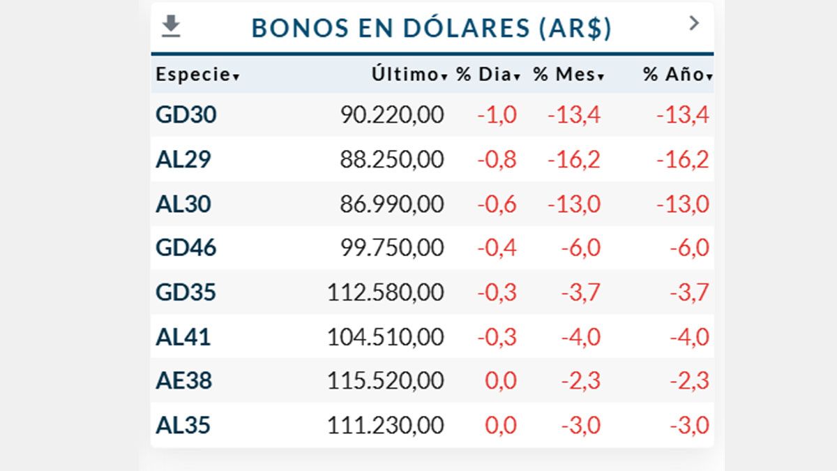 Los bonos argentinos, cayeron en Wall Street por el miedo a TrRump y su discurso en Davos. (Foto: Gentileza Rava)