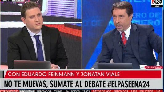 El Pase en A24 entre Jonatan y Feinmann: alerta máxima y tensión por la explosión verde