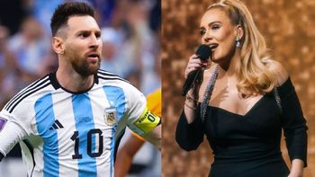 ¡Te amo!: El grito de Adele dedicado a Messi tras la victoria de Argentina
