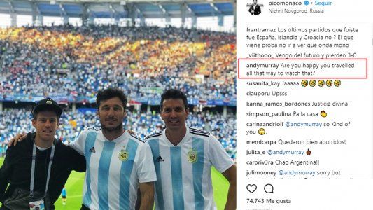 Pico Mónaco y Andy Murray cruzaron chicanas tras la derrota de Argentina