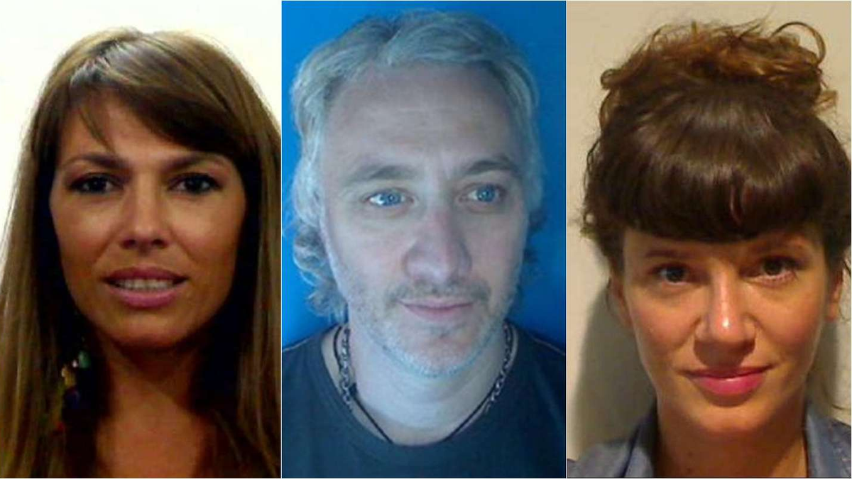 Coki Ramírez, Andy Kusnetzoff y Griselda Siciliani.