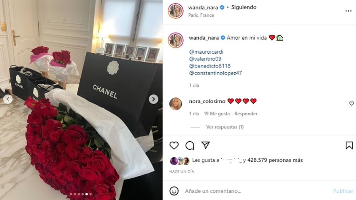 Mauro Icardi homenaje&oacute; a sus tres mujeres en el D&iacute;a de San Valent&iacute;n, con costos&iacute;simas carteras Chanel.