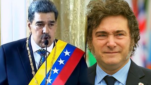 En medio de su asunción, Nicolás Maduro apuntó contra Javier Milei y lo tildó de nazi sionista y sádico social
