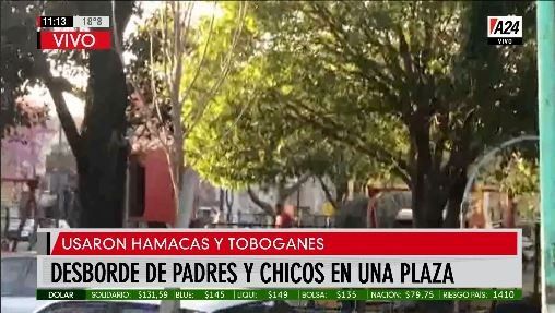 Alarma por violar la prohibición del uso de los juegos en las plazas
