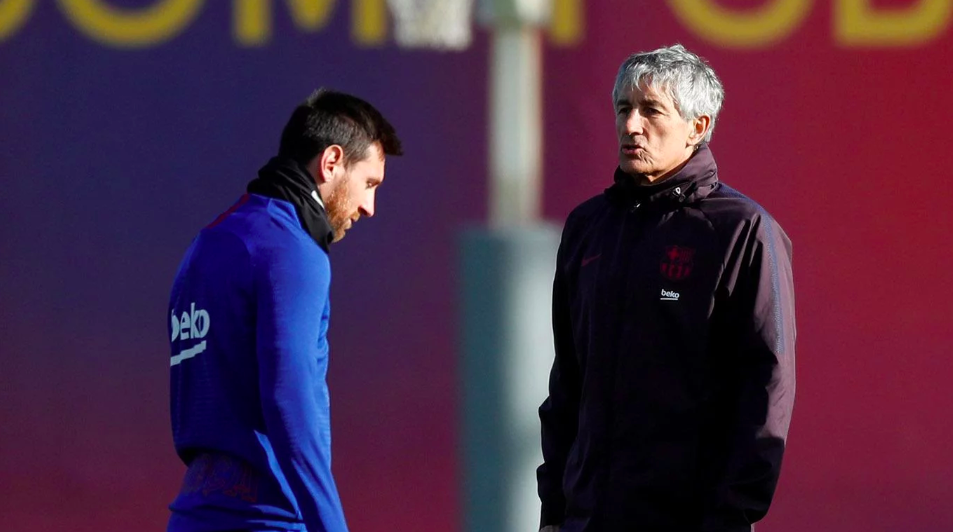 Quique Setién: Messi es especial