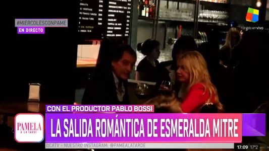 La salida romántica de Esmeralda Mitre con un productor