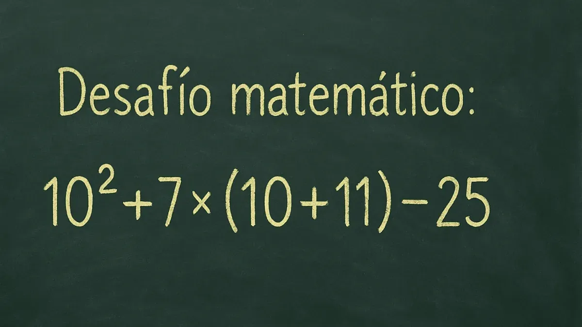 Imagen de pizarra para Desafío Matemático: esta operación desafía tu memoria matemática