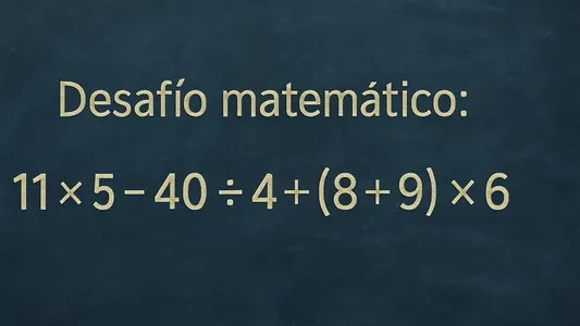 Desafío matemático: ¿en cuánto tiempo lo resolvés?