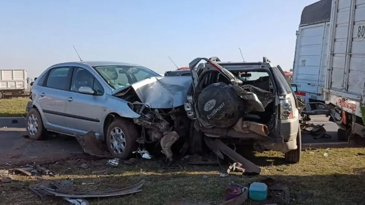 Le diagnosticaron muerte cerebral a la nena de siete años que estuvo en el choque en cadena por fuertes vientos en la Autopista Córdoba-Rosario
