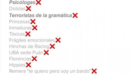 Los requisitos de Luciano: un joven hizo una lista en Tinder de las cosas que no acepta de las mujeres y se hizo viral