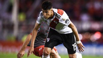 Una mala en River: Palacios tiene un desgarro y está en duda para la ida de la semifinal contra Gremio