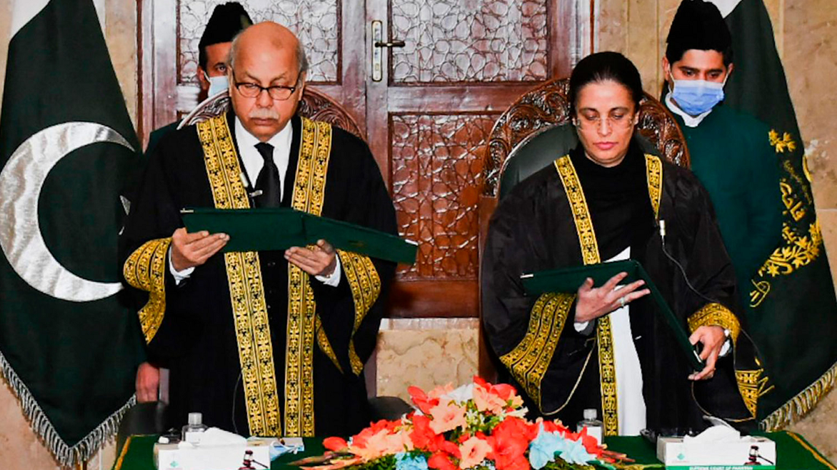 Pakistán: El 24 de enero la jueza Ayesha Malik juró ante Gulzar Ahmad
