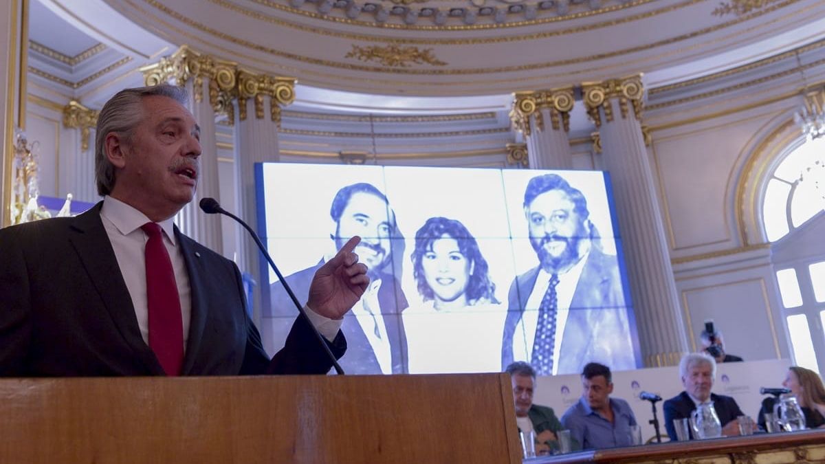 Alberto Fernández sobre las elecciones: La verdadera disputa es la democracia o el autoritarismo. (Télam)