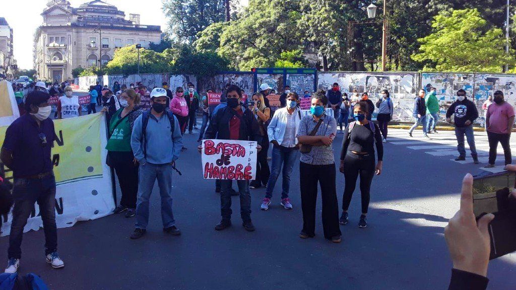Organizaciones sociales marchan el miércoles para reclamar más alimentos y planes de trabajo