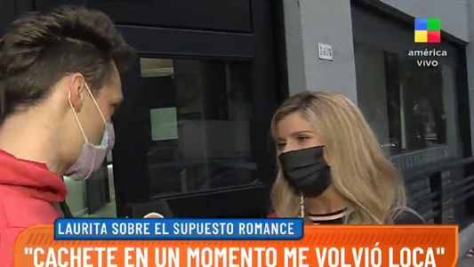 Laurita Fernández, incómoda cuando le preguntaron por Cachete Sierra