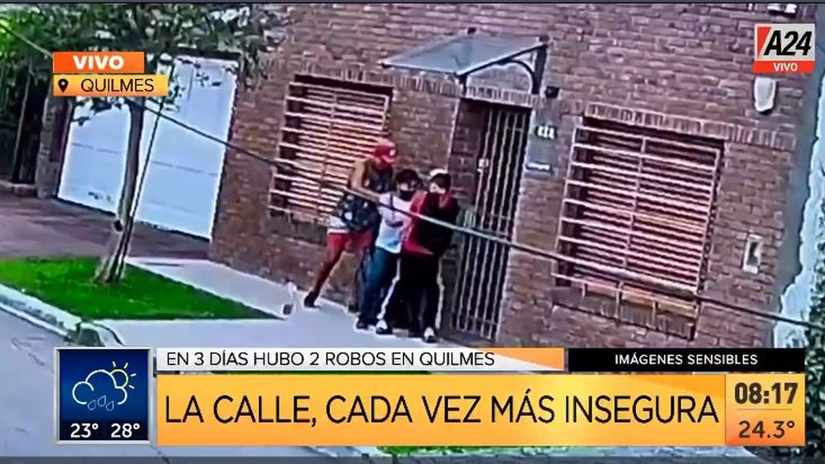 Quilmes: audio del feroz ataque a una joven en la cuadra del miedo. (Captura de Tv)